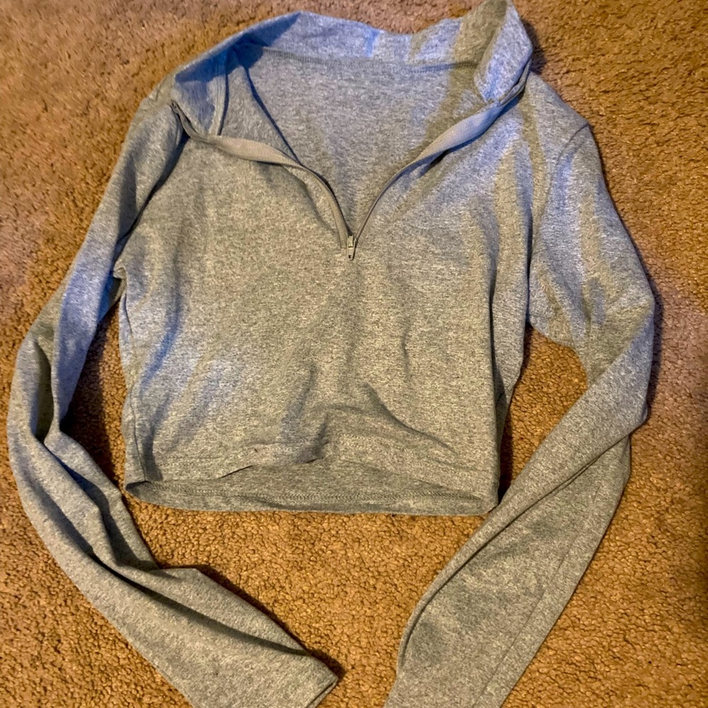 Grey tight long sleeve